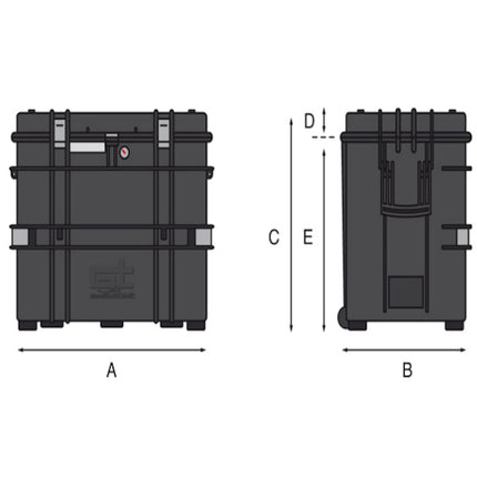 GT LINE TROLLEY PORTAUTENSILI ALL IN ONE IN POLIPROPILENE MM584X380X497