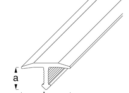 ALFER PROFILO COPERTURA GIUNTI ALLUMINIO ANODIZZATO MT2,5