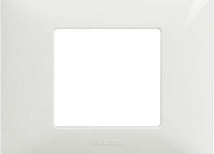 BTICINO MATIX PLACCA 2 POSTI COLORE BIANCO