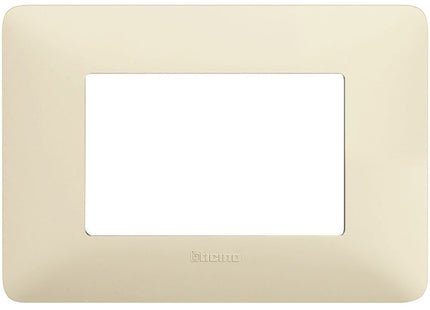 BTICINO MATIX PLACCA 3 POSTI COLORE AVORIO