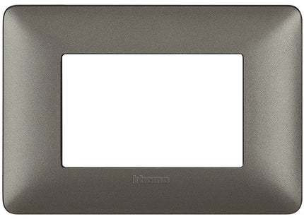 BTICINO MATIX PLACCA 3 POSTI COLORE IRON