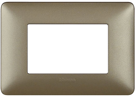 BTICINO MATIX PLACCA 3 POSTI COLORE TITANIUM