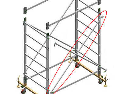 FACAL SAETTA PER TRABATTELLO ALUMITO MM2100 PER ALZATA MM1800