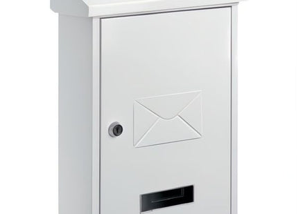 TECHNOMAX CASSETTA POSTALE ANGELICA IN ACCIAIO BIANCO MM270x115x400