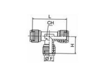 ANI ART. 12/B RACCORDO DI GIUNZIONE CON TRE DADI FRESATI