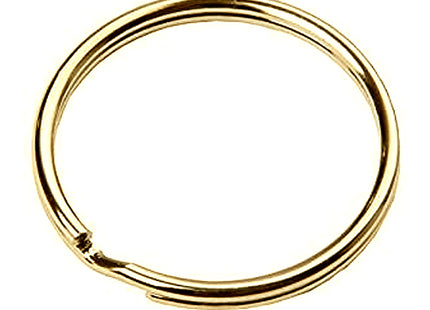 ANELLO PORTA CHIAVI TONDO OTTONATO D.MM 25