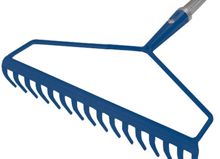 AGEF RASTRELLO AD ARCO 16 DENTI ACCIAIO BLU PER MANICO POLICLICK*