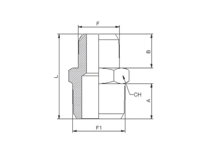 KONFIT NIPPLO CONICO ART. AS52K FILETTATO