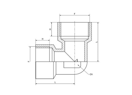 KONFIT GOMITO ART. AS59 FEMMINA-FEMMINA