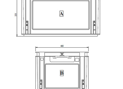 IMILANI CASSETTA IN PLASTICA ATHENA MM600X400X325H GRIGIO SCURO*