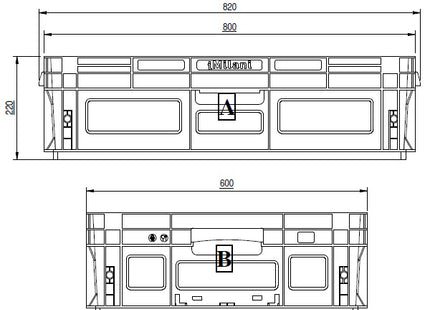IMILANI CASSETTA IN PLASTICA ATHENA COLORE GRIGIO