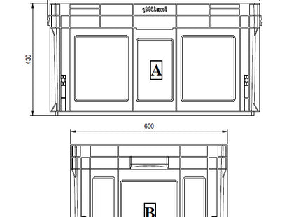 IMILANI CASSETTA IN PLASTICA ATHENA COLORE GRIGIO