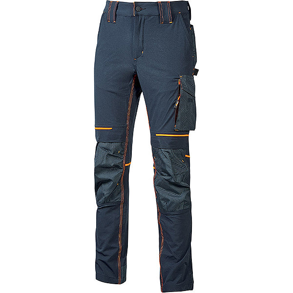 U-POWER PANTALONE IN TESSUTO ATOM COLORE DEEP BLUE