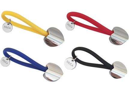 SILCA PORTACHIAVI A CUORE CON LACCIO IN GOMMA