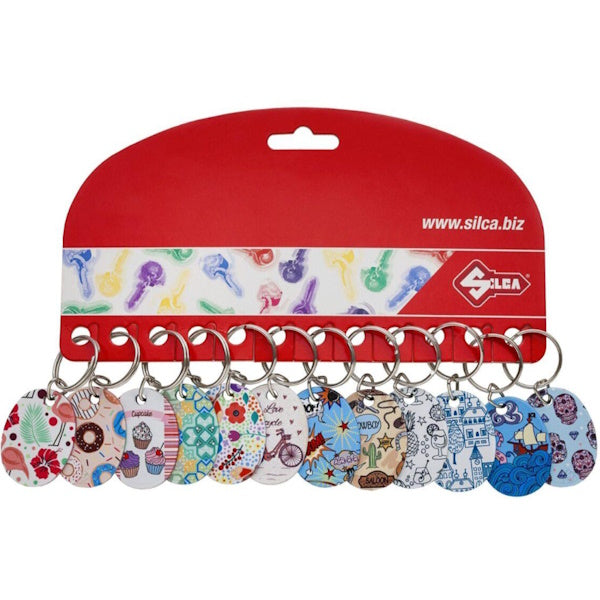 SILCA PORTACHIAVI A MEDAGLIA MODELLO FANTASIA