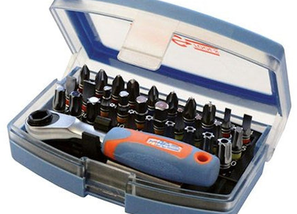 ABC TOOLS SET 30 INSERTI BITS DA 1/4" CON PORTAINSERTI E CRICCHETTO