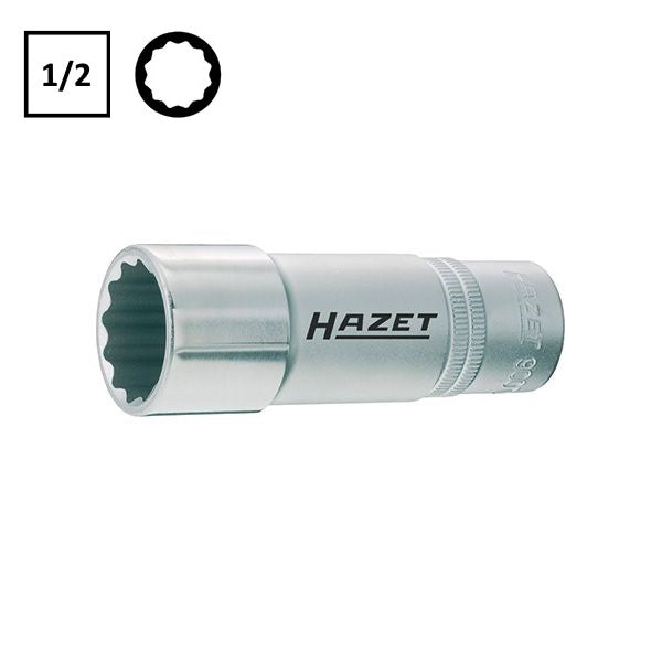 ABC TOOLS CHIAVI HAZET BUSSOLA A MANO POLIGONALE LUNGA DA 1/2" MM26*