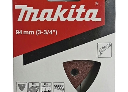 MAKITA CARTA ABRASIVA A DELTA RED DA 94 MM ASSORTITA IN CONF.DA PZ10