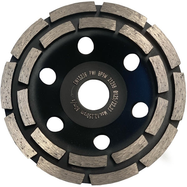 BAIER PLATORELLO DIAMANTATO PER FRESATRICI DA CEMENTO D.MM125X22,23