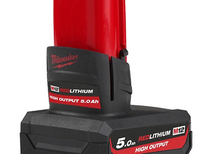 MILWAUKEE BATTERIA HIGH OUTPUT 12V 5,0AH ART. M12 HB5 (V1/24)
