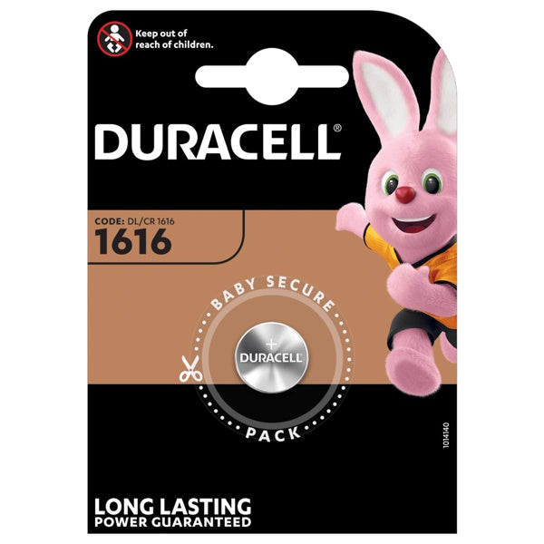 DURACELL BATTERIE 1616 SPECIALISTICHE PER ELETTRONICA BLISTER DA PZ1