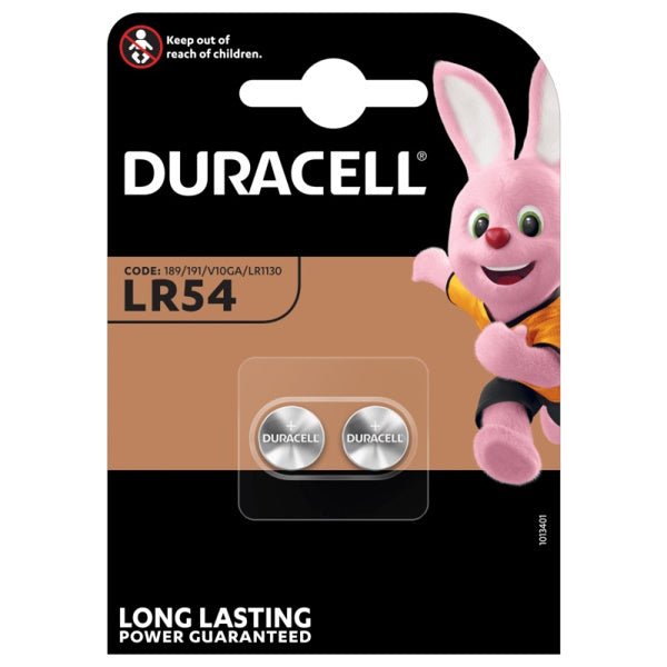 DURACELL BATTERIE LR54 SPECIALISTICHE PER ELETTRONICA BLISTER DA PZ2