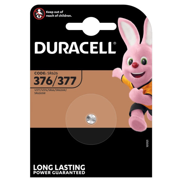 DURACELL BATTERIE  377 SPECIALISTICHE PER OROLOGI BLISTER DA PZ1