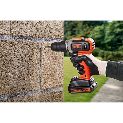 BLACK+DECKER TRAPANO AVVITATORE A PERCUSSIONE A BATTERIA 18V BCD003N*