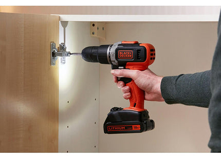 BLACK+DECKER TRAPANO AVVITATORE A PERCUSSIONE A BATTERIA 18V BCD003N*