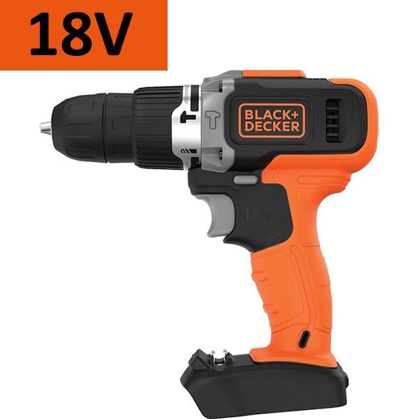 BLACK+DECKER TRAPANO AVVITATORE A PERCUSSIONE A BATTERIA 18V BCD003N*