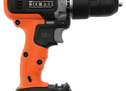 BLACK+DECKER TRAPANO AVVITATORE A PERCUSSIONE A BATTERIA 18V BCD003N*