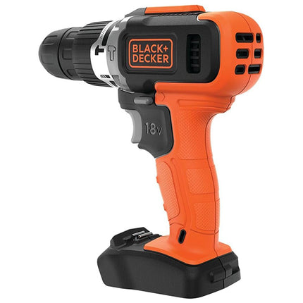 BLACK+DECKER TRAPANO AVVITATORE A PERCUSSIONE A BATTERIA 18V BCD003N*