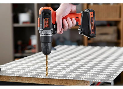 BLACK+DECKER TRAPANO AVVITATORE A PERCUSSIONE A BATTERIA 18V BCD003N*