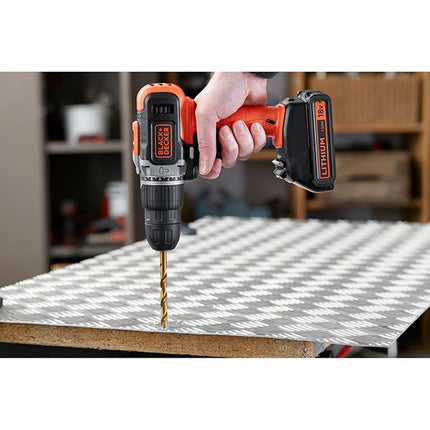 BLACK+DECKER TRAPANO AVVITATORE A PERCUSSIONE A BATTERIA 18V BCD003N*