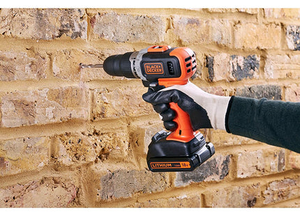BLACK+DECKER TRAPANO AVVITATORE A PERCUSSIONE A BATTERIA 18V BCD003N*