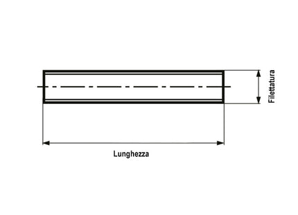 BARRA FILETTATA IN ACCIAIO INOX A2 DIN 975/DIN 976