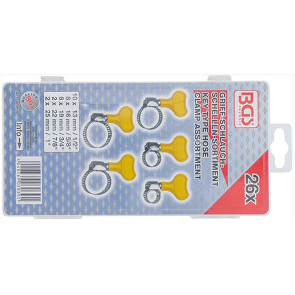 FERMEC SET DI 26 FASCETTE STRINGITUBO CON VITE A FARFALLA