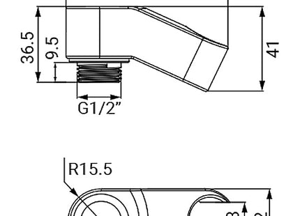 IDRO-BRIC SUPPORTO DOCCIA PER VASCA
