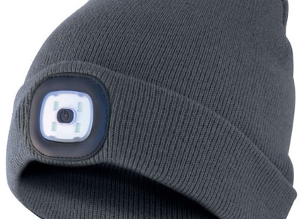 VELAMP CAPPELLINO MAGLINA CON LUCE LED RICARICABILE USB GRIGIO