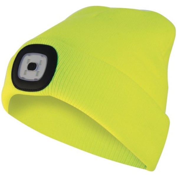 VELAMP CAPPELLINO MAGLINA CON LUCE LED RICARICABILE USB GIALLO LIME