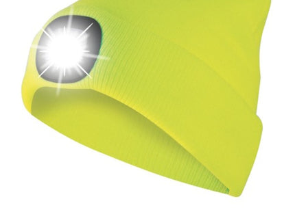 VELAMP CAPPELLINO MAGLINA CON LUCE LED RICARICABILE USB GIALLO LIME