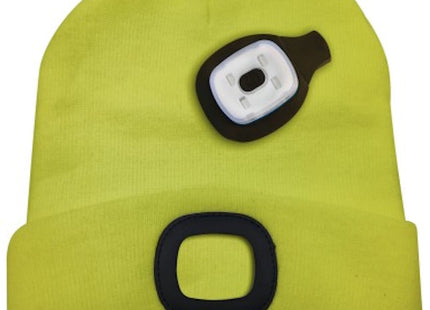 VELAMP CAPPELLINO MAGLINA CON LUCE LED RICARICABILE USB GIALLO LIME