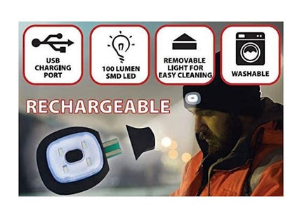 VELAMP CAPPELLINO MAGLINA CON LUCE LED RICARICABILE USB GRIGIO