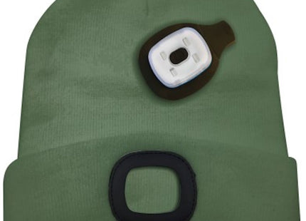 VELAMP CAPPELLINO MAGLINA CON LUCE LED RICARICABILE USB VERDE OLIVA