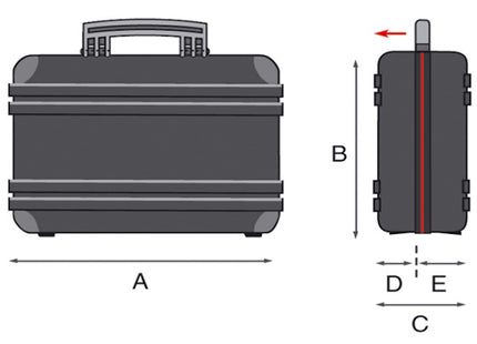 GT LINE VALIGIA PORTAUTENSILI IN POLIETILENE MM422X327X185