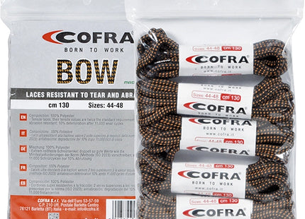 COFRA LACCI PER SCARPE BOW COLORE NERO/MARRONE CM110
