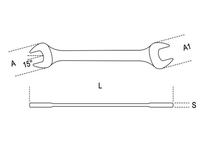 BETA    55 CHIAVE A FORCHETTA DOPPIA