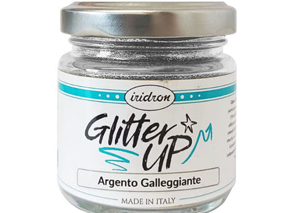 IRIDRON GLITTER UP ARGENTO GALLEGGIANTE IN BARATTOLO