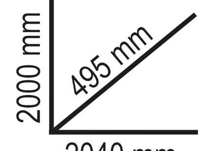 BETA C45PRO AX ARREDO PRO A-2MT 3 MODULI CON PIANO INOX E PENSILI GRIGIO