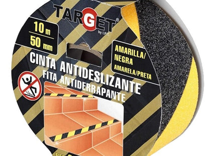 TARGET NASTRO ADESIVO ANTISCIVOLO BICOLORE GIALLO/NERO MM50X10MT